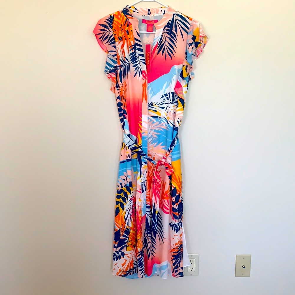 NWT Catherine Malandrino Malibu Print Dress
